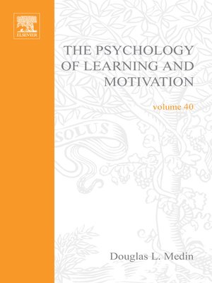 cover image of Psychology of Learning and Motivation